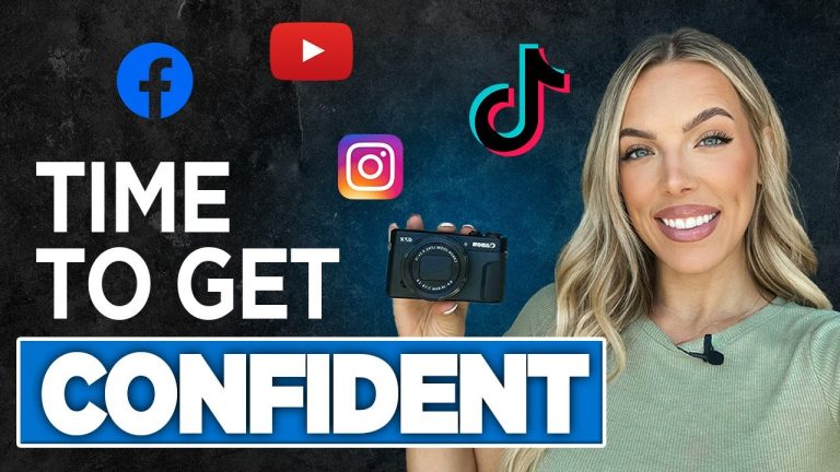 How to feel COMFORTABLE on CAMERA [& actually talk on video!]